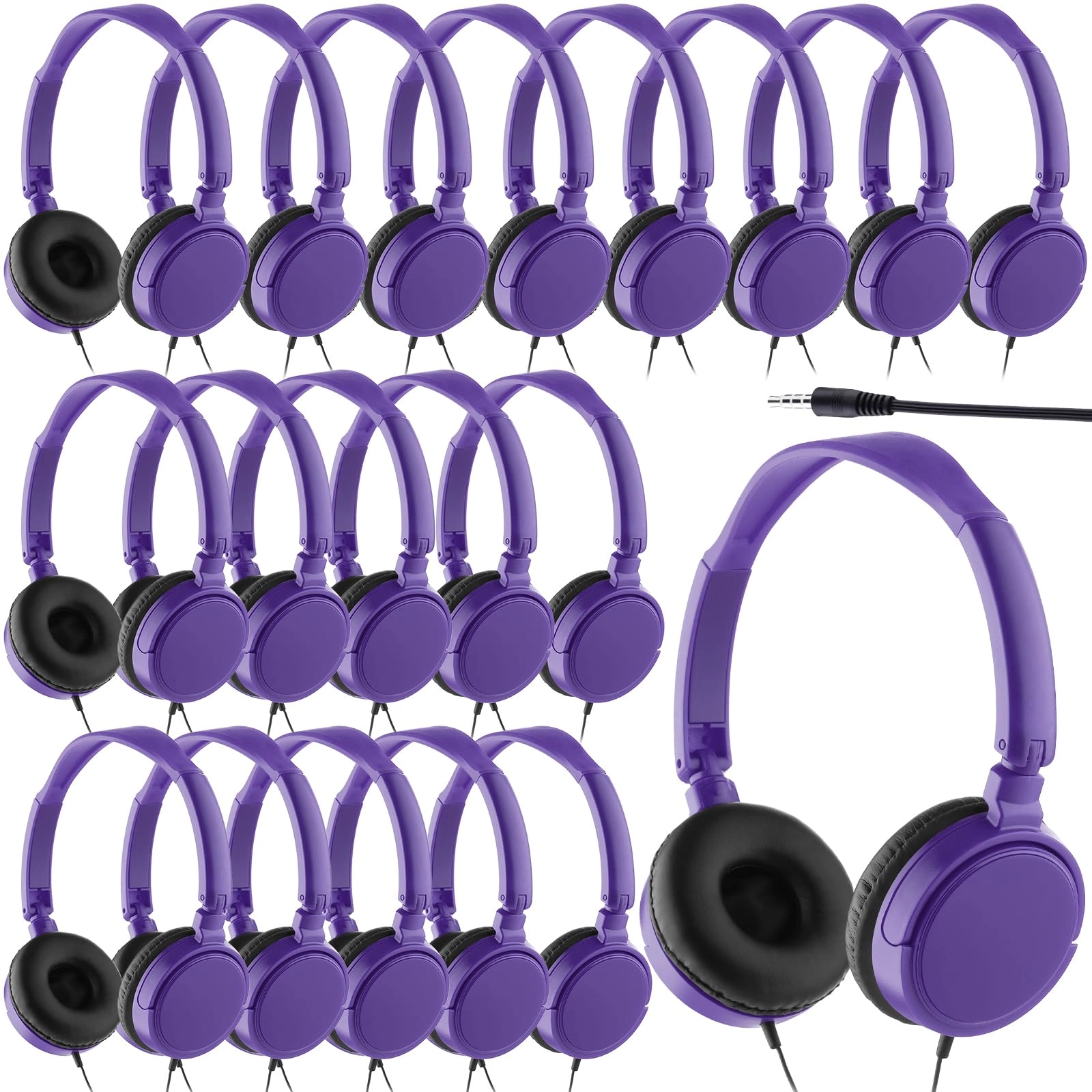 Classroom Headphones Wired Headphone 18 Pack