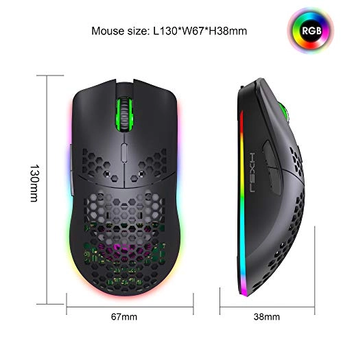 T66 RGB Gaming Mouse - Wireless