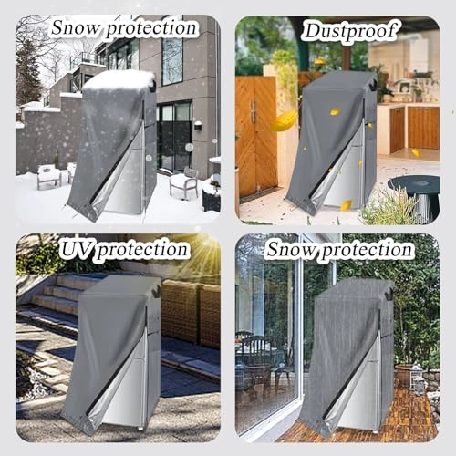 Refrigerator Cover - Waterproof Dustproof 21"W x 21"D x 37"H
