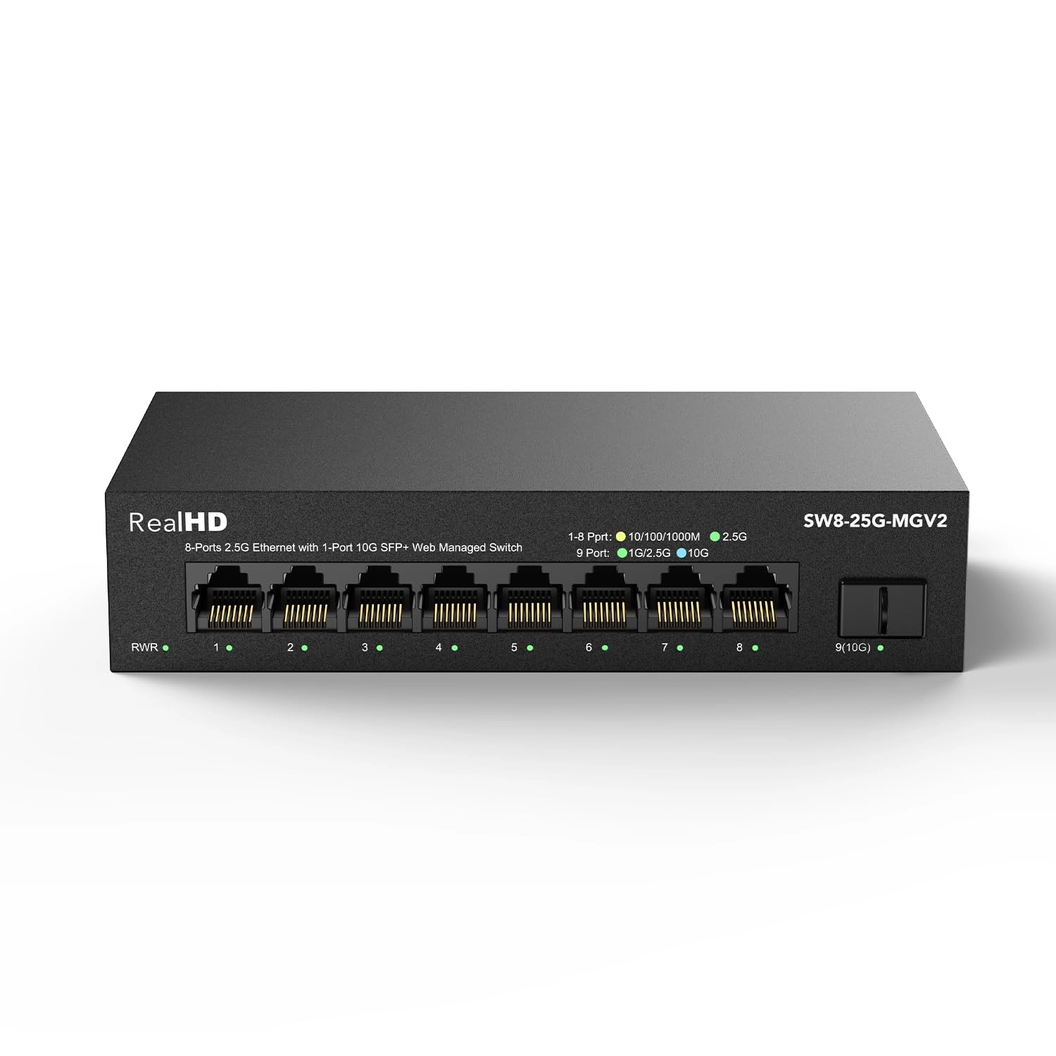Real HD SW8-25G-MG 8-ports