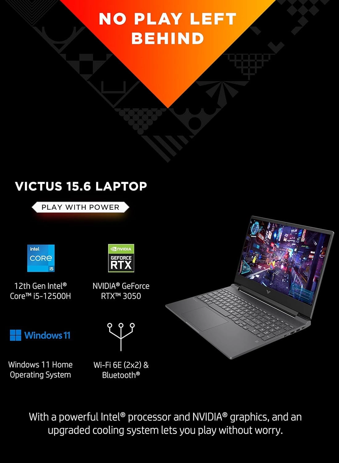 Victus FA0025NR - 15.6'' 1TB 16GB 1GB Core i5-12500H