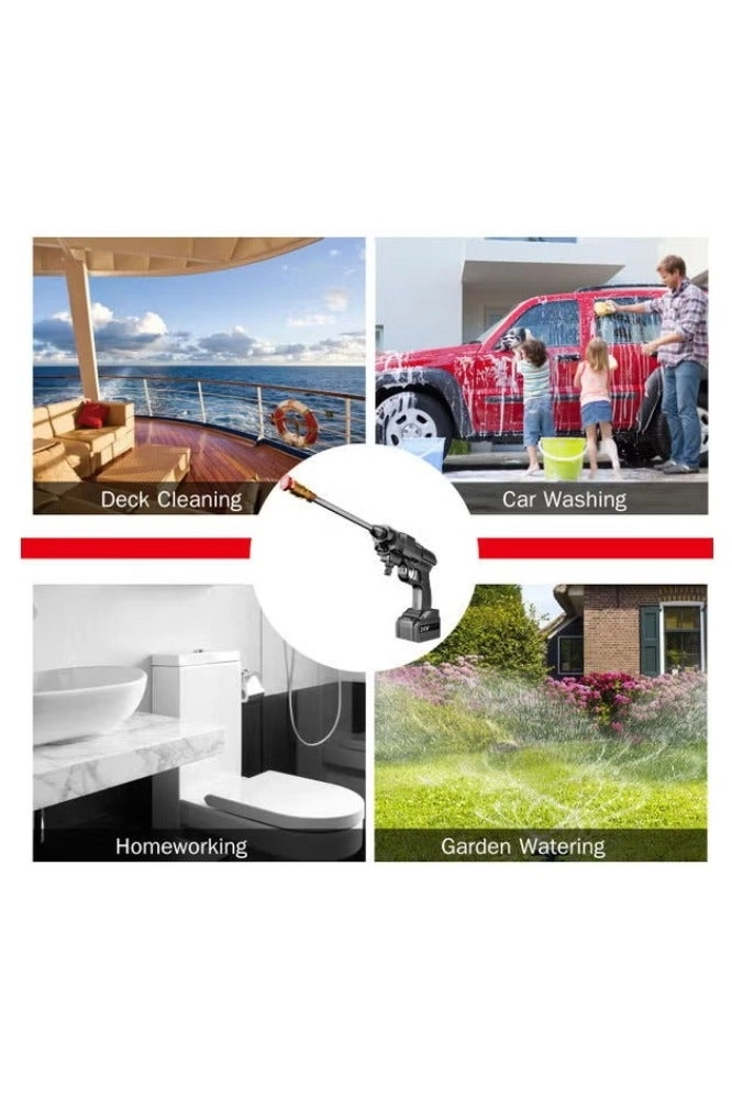 Portable Cordless Pressure Washer - 24V 5600mAh 380 PSI