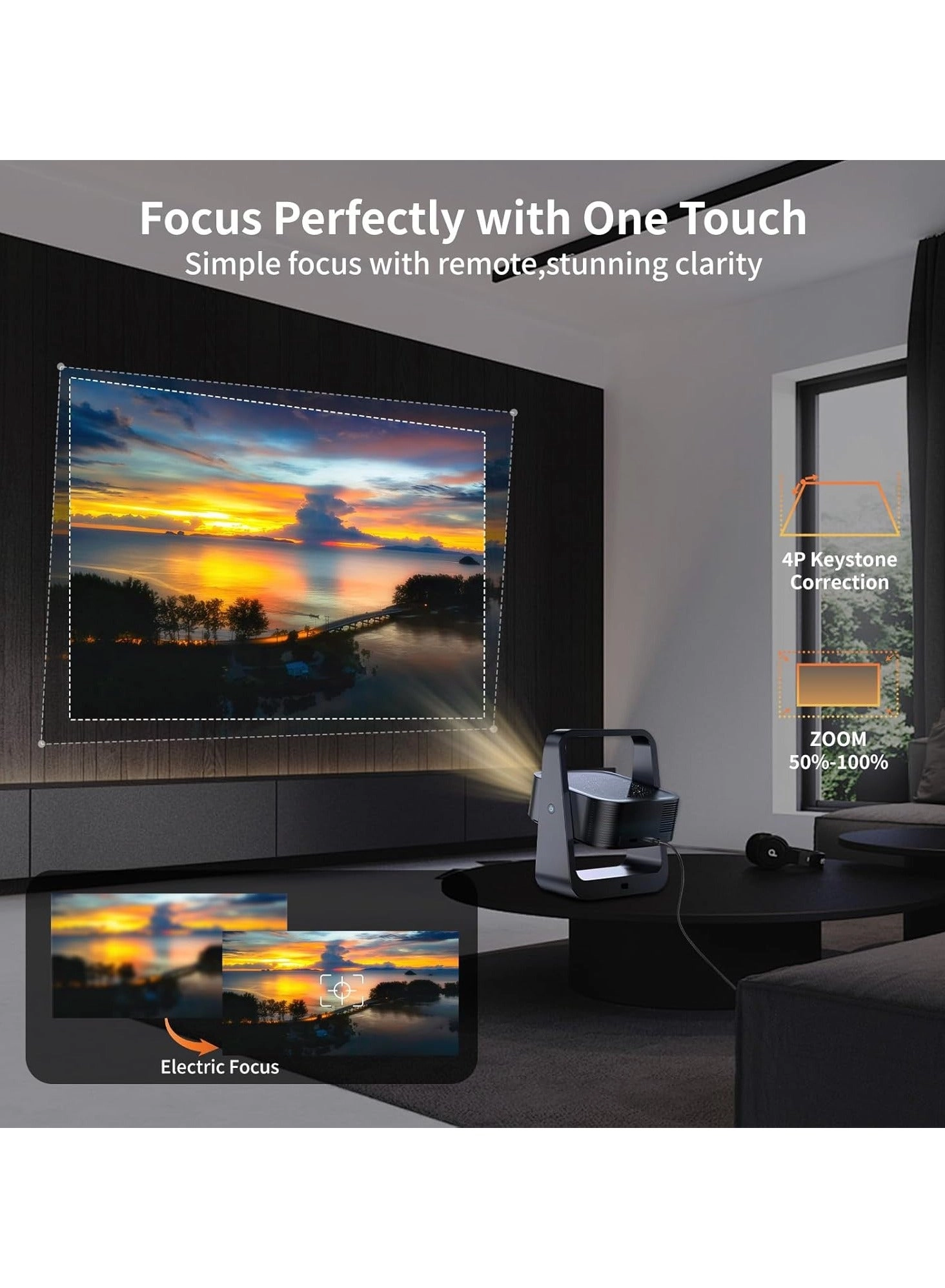 Movie Projector 15000lm 4K