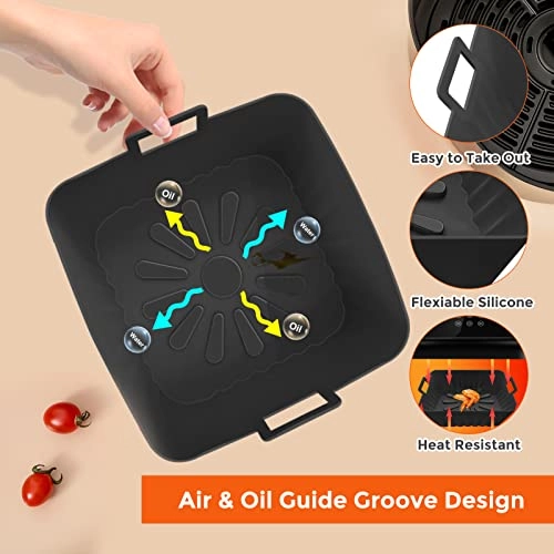 Silicone Air Fryer Liners - 2 PCS