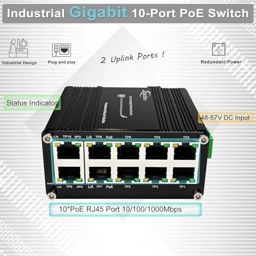 10-port PoE 10-ports