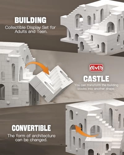 Architectural Transformable Castle - 1170pcs