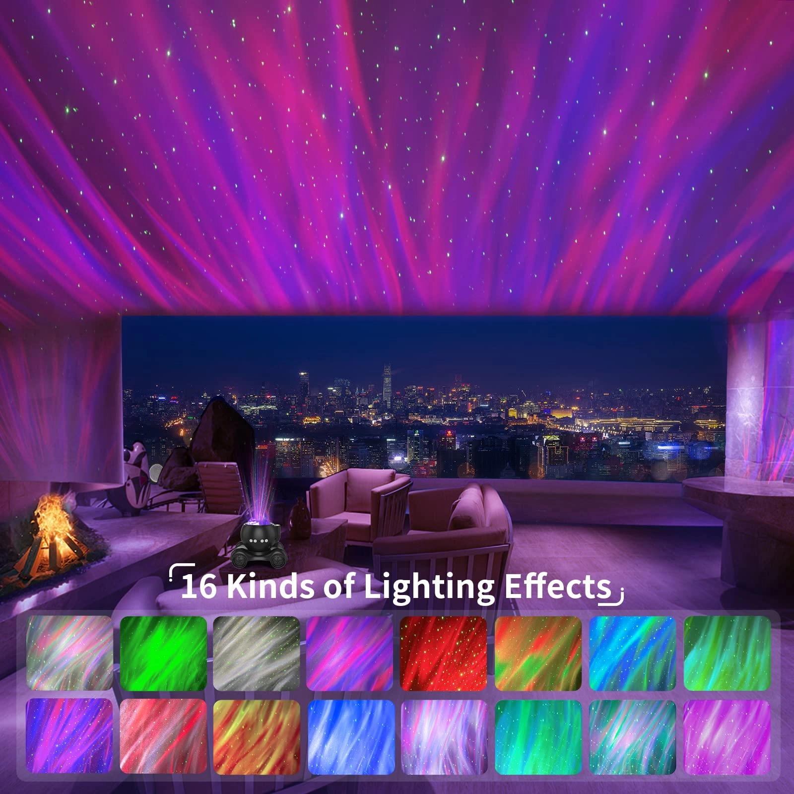 Star Projector - Corded Electric Solid White