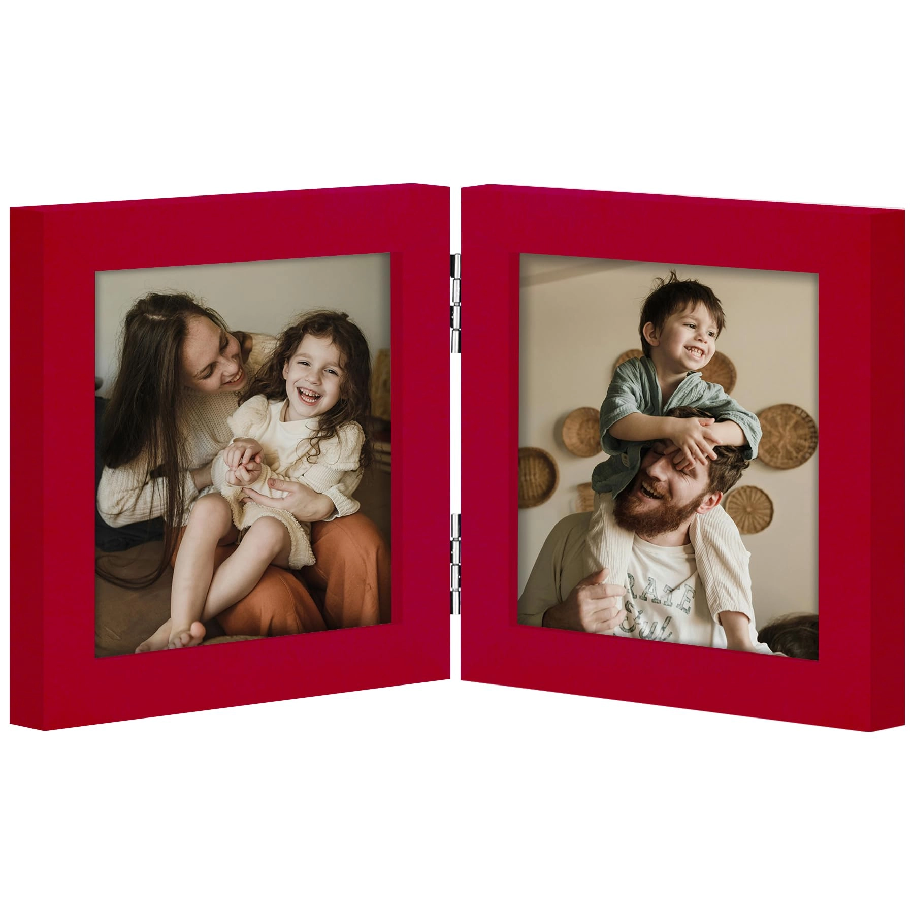 decoruhome Double Picture Frame - 4x4 2.0 Count