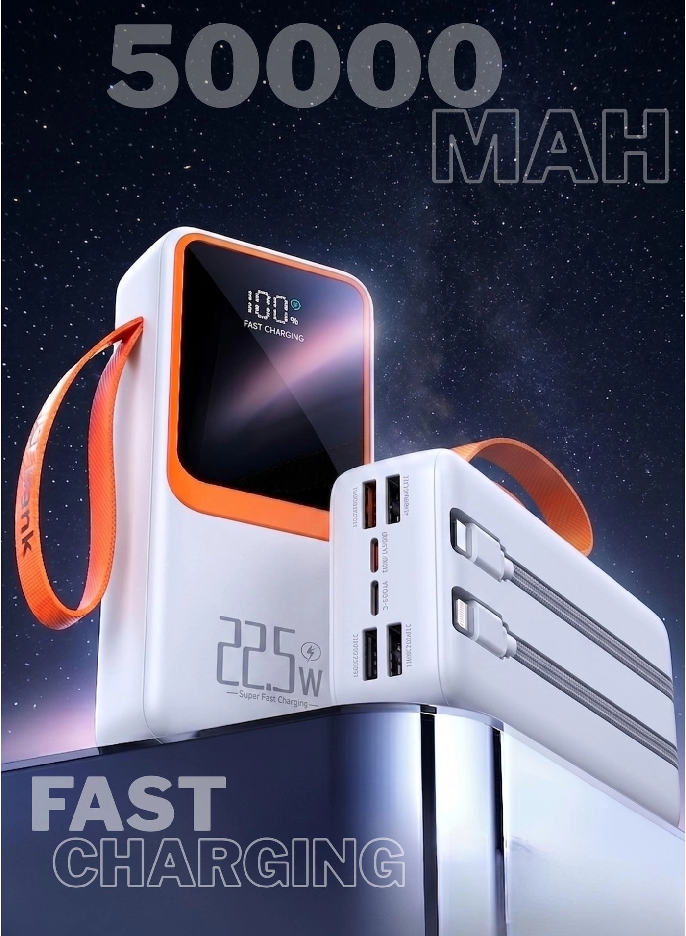 N60 - 50000mAh 22.5W Fast charging 4 USB-A 2 PD