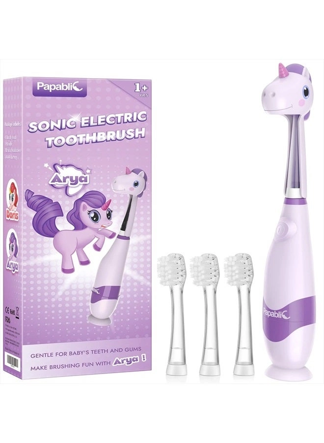 Arya - Toddler Sonic 4 Brush Heads Smart LED Timer