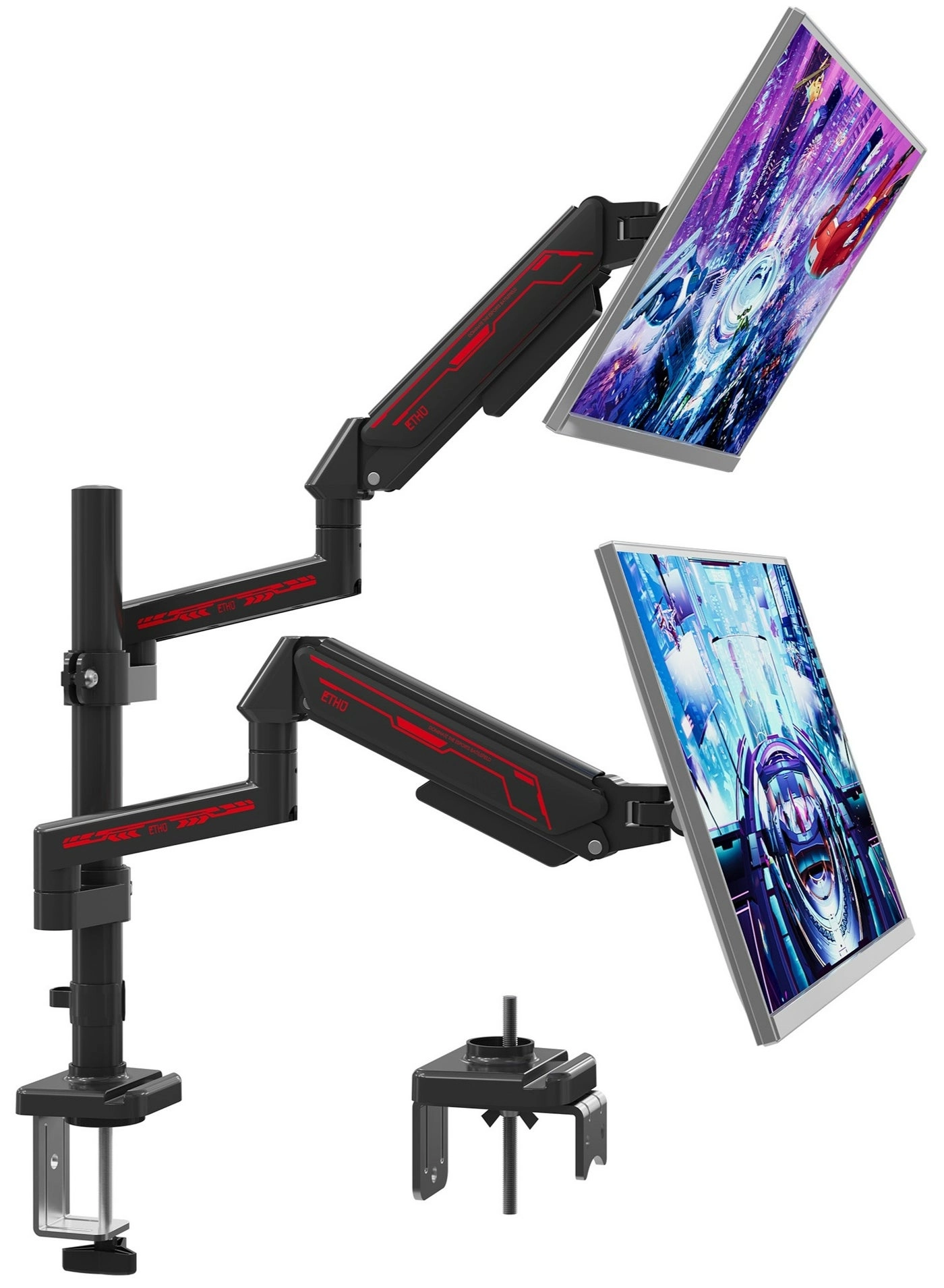Dual Monitor Arm - Dual 13-32 Inch 75x75/100x100mm