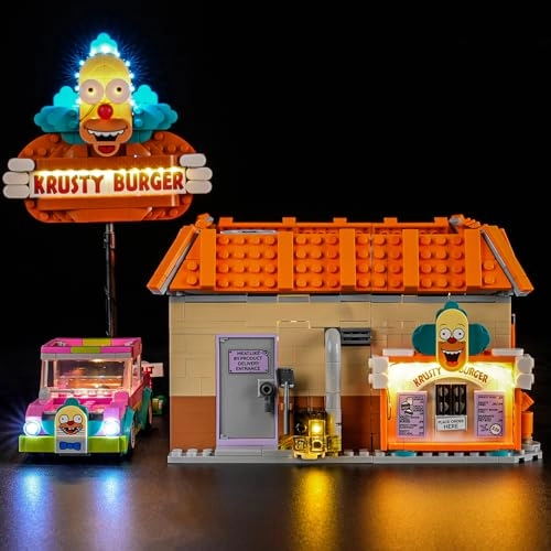 LED Light for LEGO-10352 Icons The Simpsons: Krusty Burger - Plastic