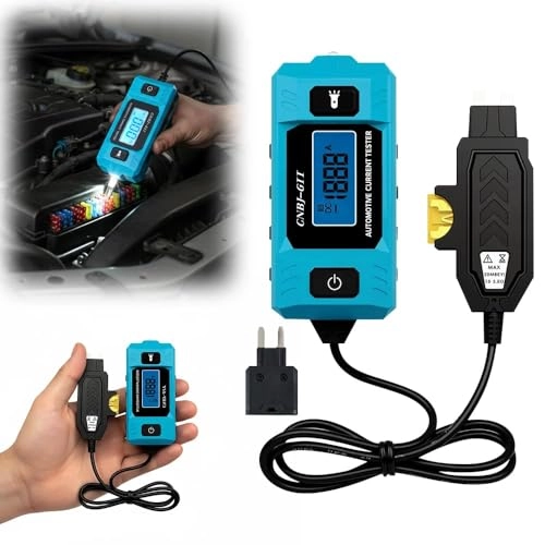 TERRIFI Multifunctional Car Circuit Tester - 0.01A-19.99A Backlit Display