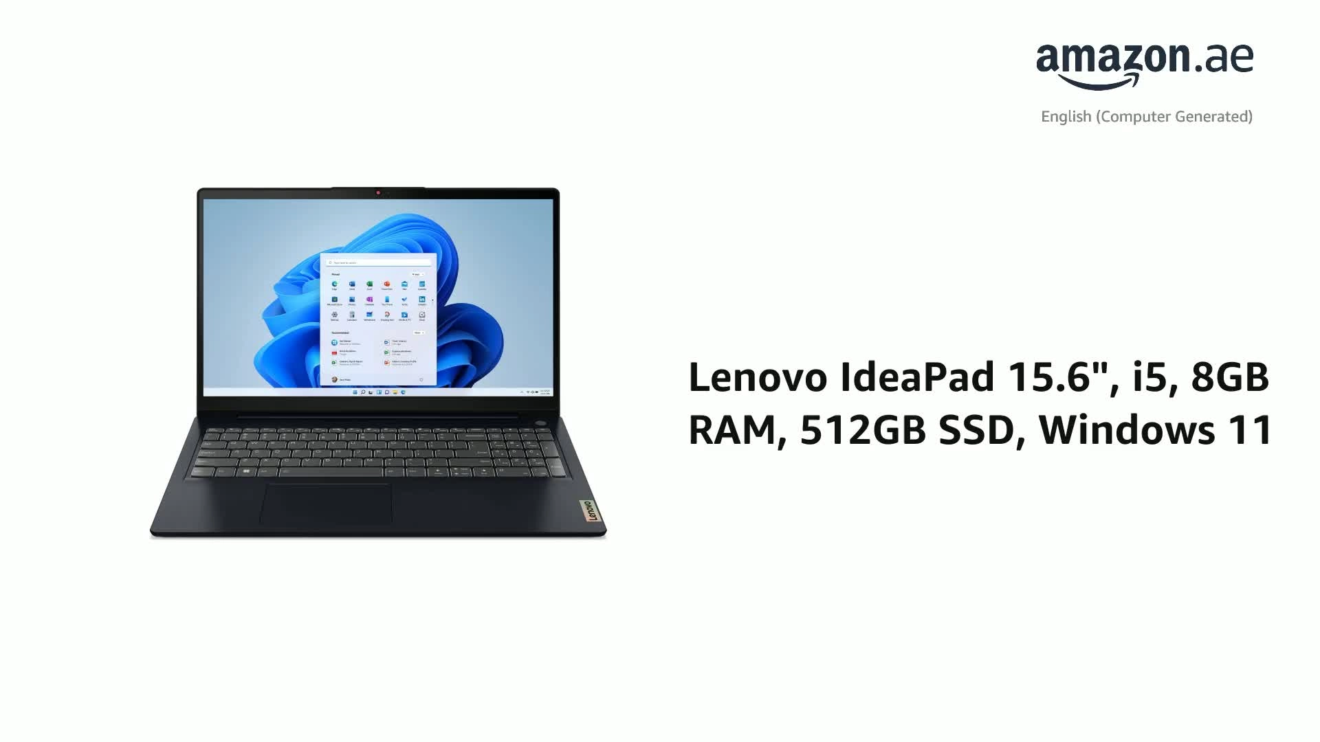 IdeaPad 3 82RK00PNAX - 15.6'' Core i5-1235U 8GB DDR4 512GB SSD