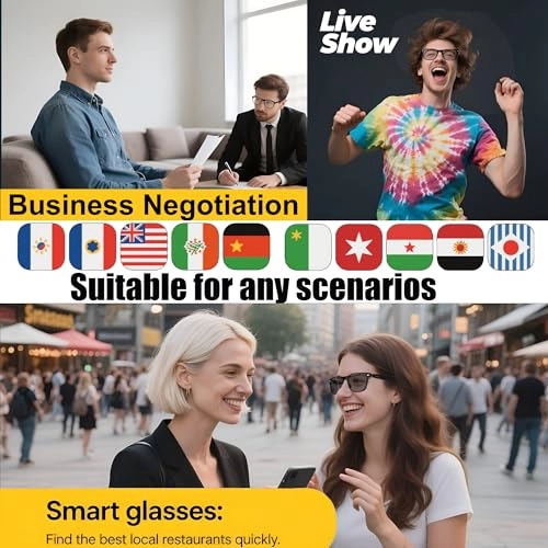 E13 - Wireless Bluetooth Real-Time Translation 140+ Languages