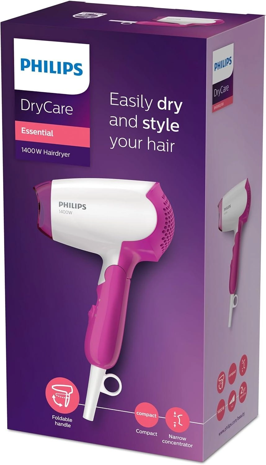 Drycare Hair Dryer - 1400W BHD003/03