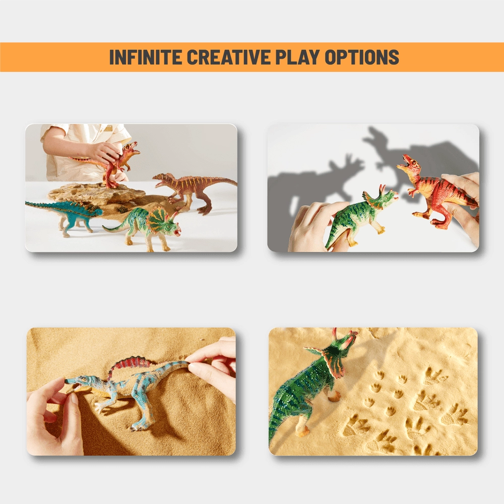 Dinosaur World Action Figures (30654455-MD3351) 8 pcs