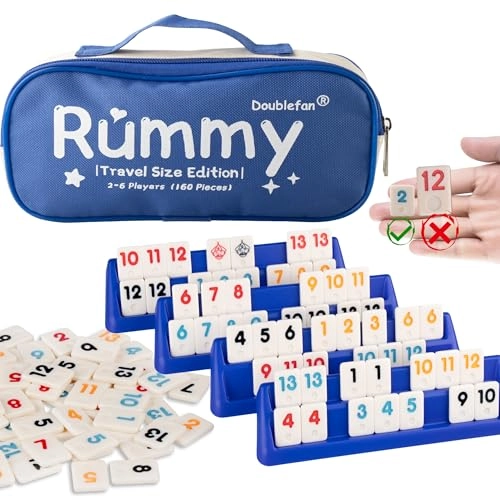 Doublefan Rummy Cube - 160 Tiles Portable Canvas Bag