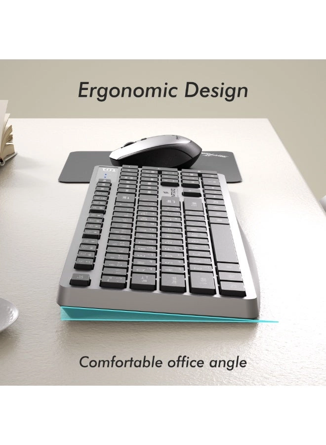 Wireless Keyboard + Wireless Mouse + Mouse Pad - EN/AR Wireless