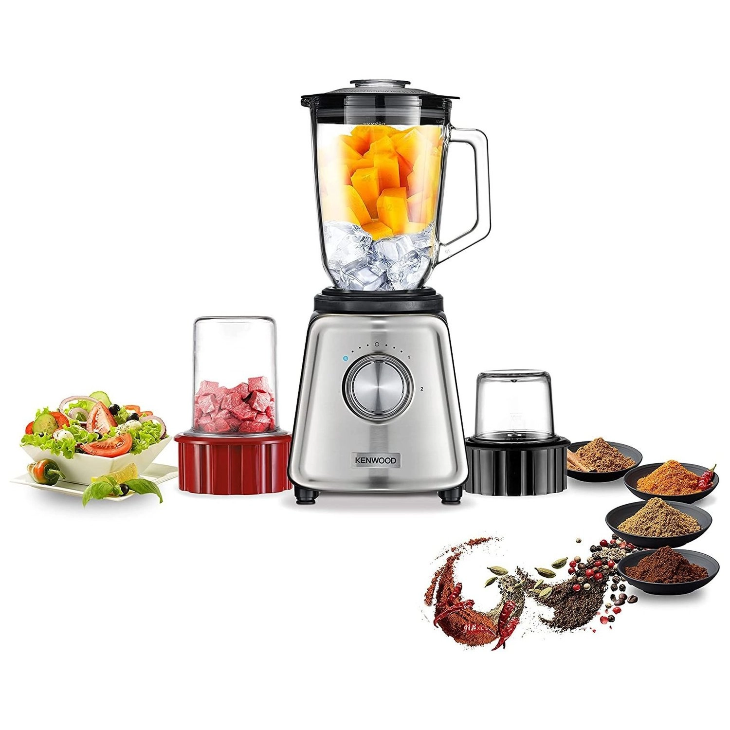 BLP44.270SS - Glass Blender Black/Steal