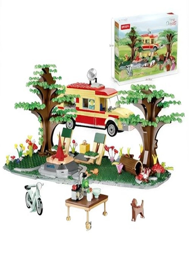 Camper Van Camping Building Blocks Set
