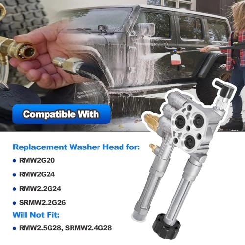 Pressure Washer Pump Head Assy - Compatible with RMW/SRMW Series