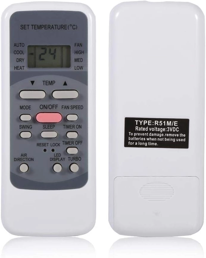 klarako Universal Air Conditioner Remote Controller - R51M/E R51 Series R51/E R51/CE R51M/CE R51D/E R51M/BGE