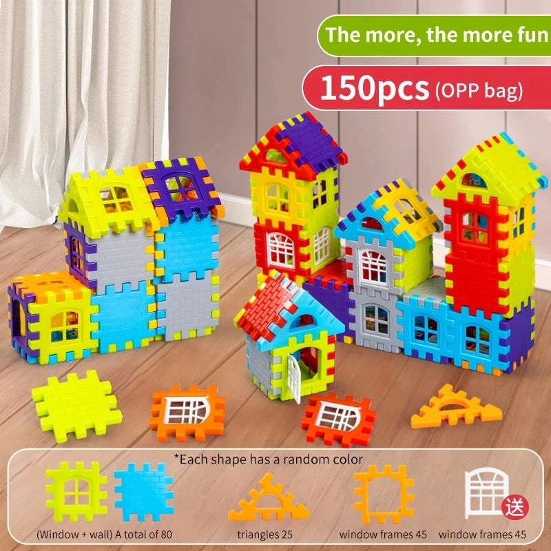Kids Building Blocks Set - 150 pcs