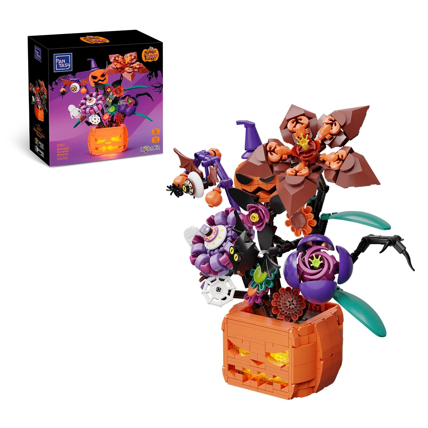 PANTASY Halloween Bouquet Building Set - 570 pieces Halloween