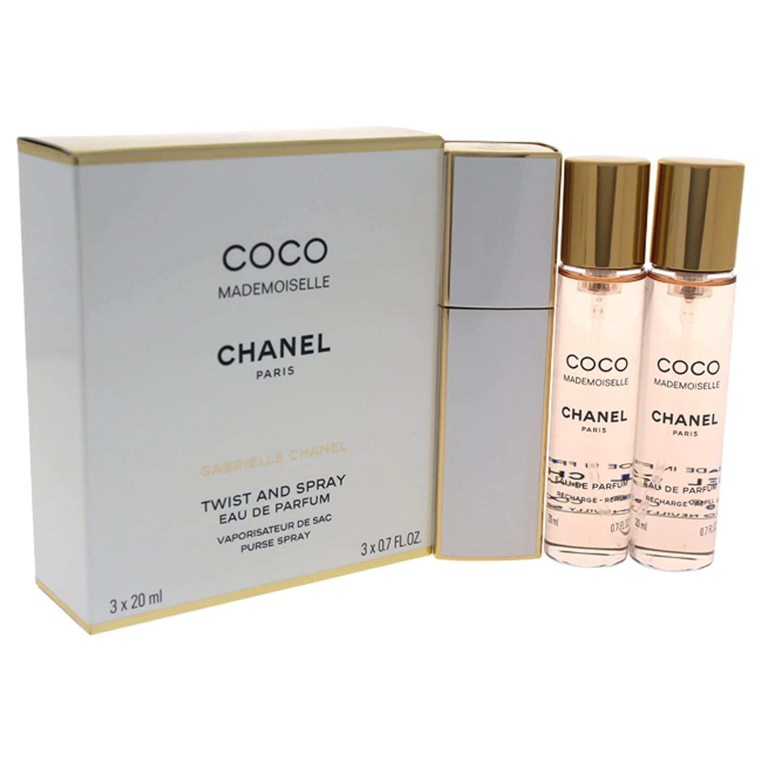 CHANEL Coco Mademoiselle Twist & Spray Eau De Parfum - 3 x 20 ml