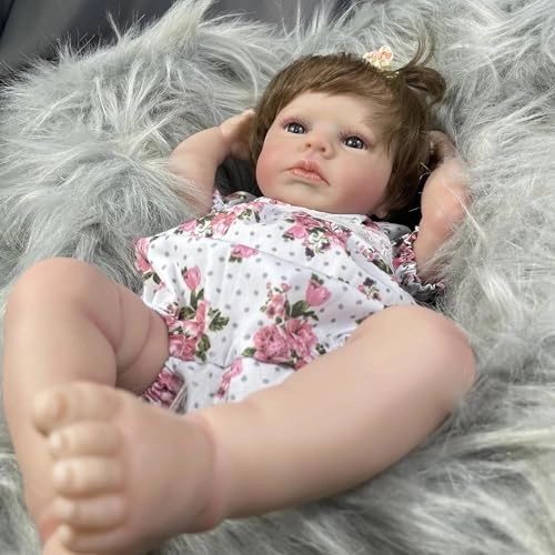 Loulou Reborn Baby Doll - 20 Inch Silicone Full Body Vinyl Ages 3+