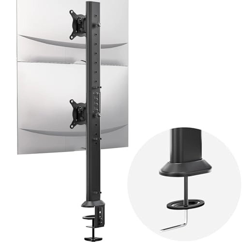 Dual Monitor Stand - two 13" to 34" 50x50mm 75x75mm 100x100mm