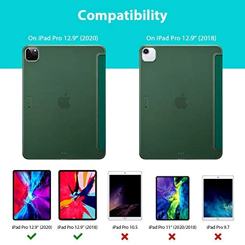 Smart Case with Auto Sleep/Wake and Viewing/Typing Stand Mode for iPad Pro 12.9-inch (2020 & 2018)