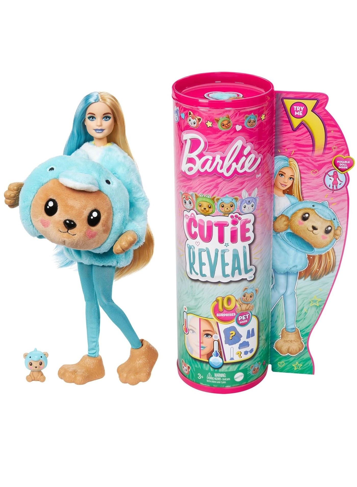 Barbie Cutie Reveal - Costume-Themed Series 10 Surprises Ages 3+