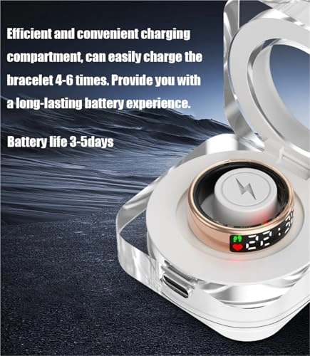 Smart Ring Health Tracker - LED Display IP68 Waterproof