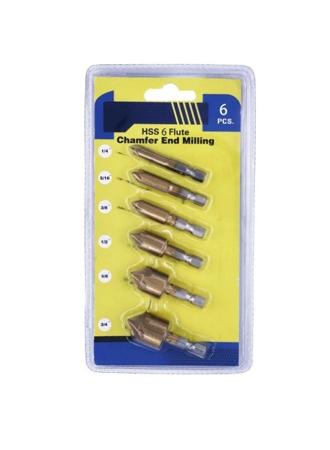 Countersink Drill Bit - HSS 6 Pcs 6mm-19mm