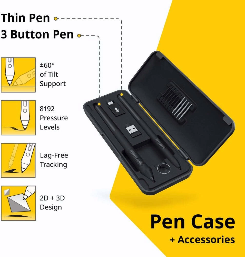 Pen Tablet Small - 6.93" Active Area Battery-Free Stylus