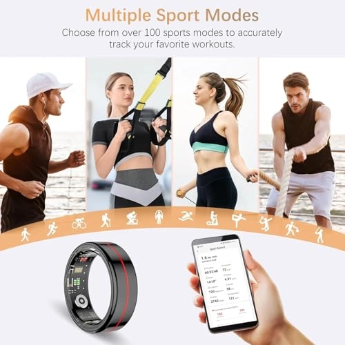 Smart Health Ring - Heart Rate Blood Oxygen Blood Pressure