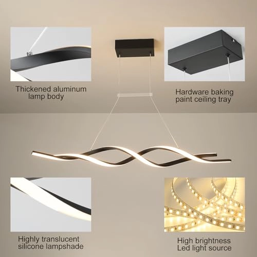 Modern Chandelier - 3000K-6000K Dimmable