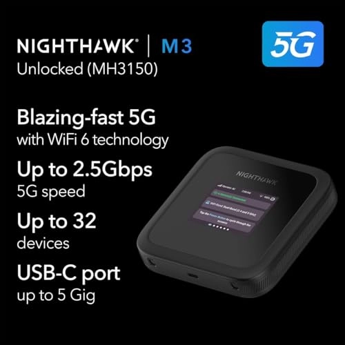Nighthawk M3 - 5G 802.11ax 2.5 Gbps