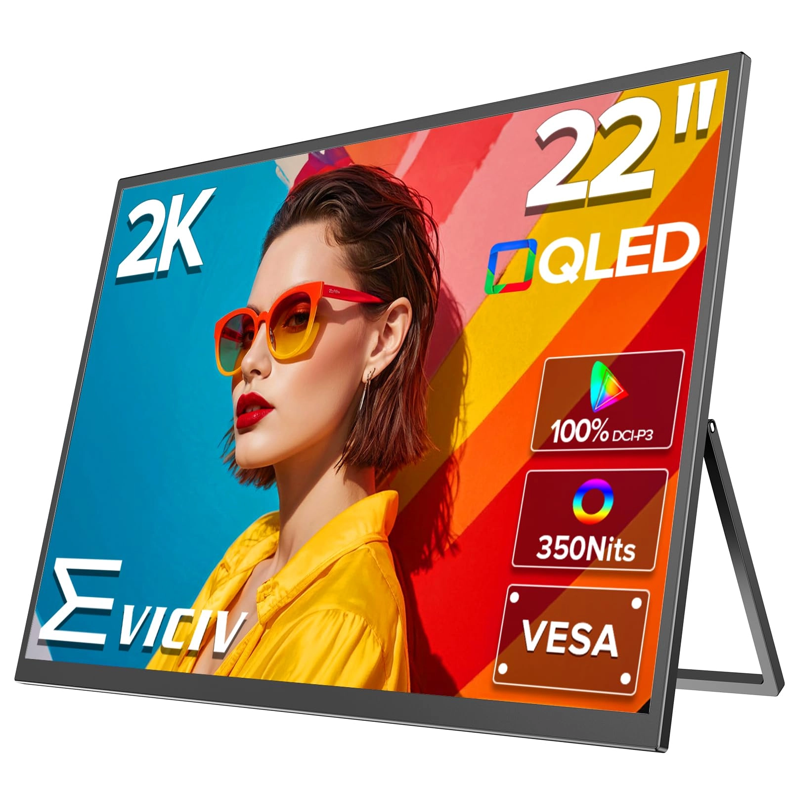EVICIV Portable Monitor - 22 22 Inches 2560 x 1440