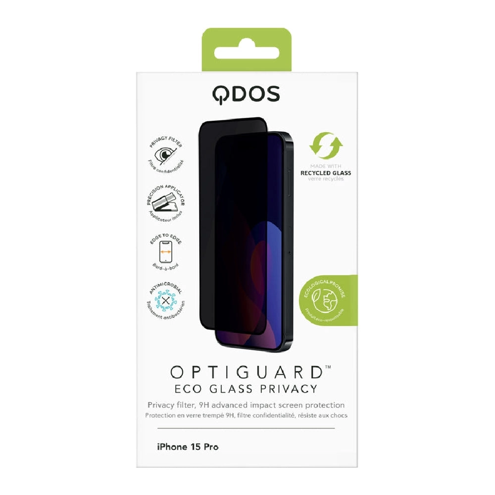 Optiguard Eco Glass Privacy Screen for iPhone 15 Pro
