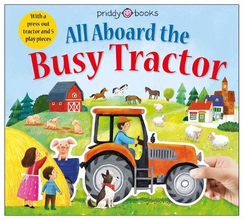 Priddy Books Slide Through Busy Tractor Cloth Book