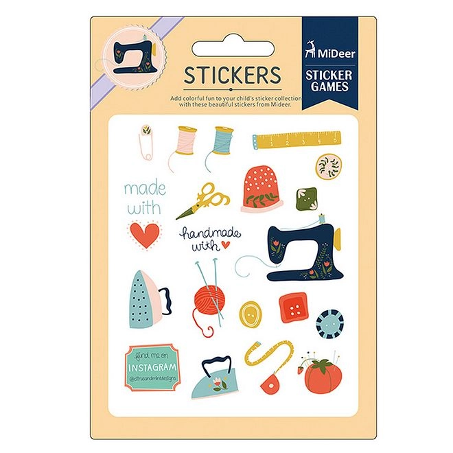 Colourful Sewing Machine Stickers