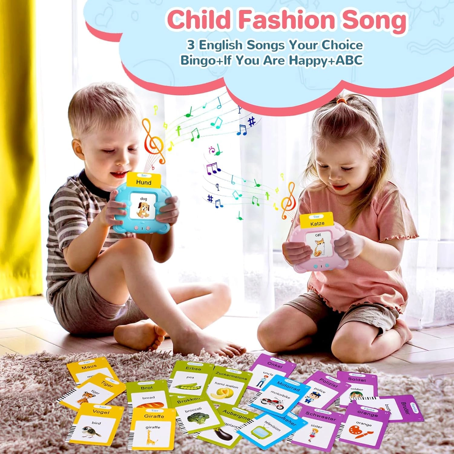 Talking Flash Card - 3+ 1 pieces