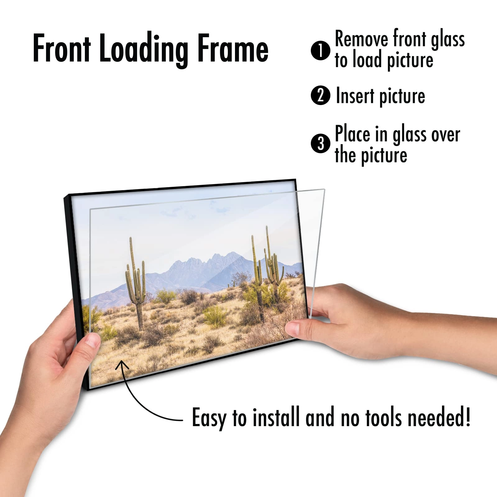 Front Loading Picture Frame - 4X6 Set