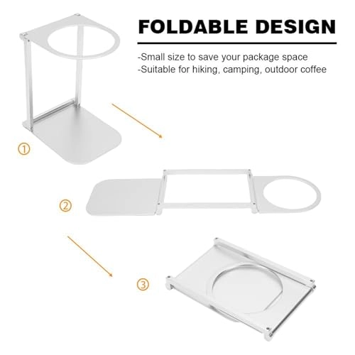 Foldable Coffee Machine Stand - Portable Aluminum Alloy