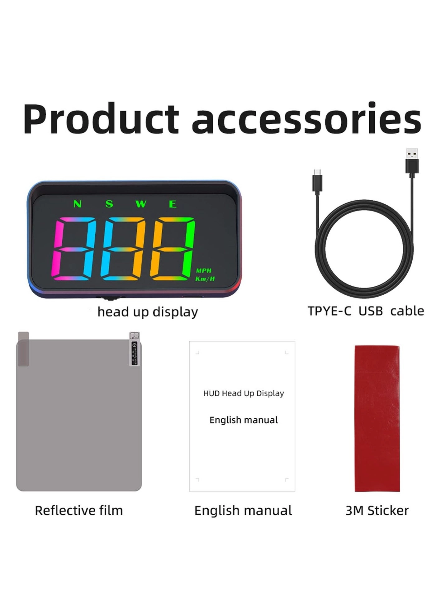 HUD Head Up Display - GPS Speed Meter