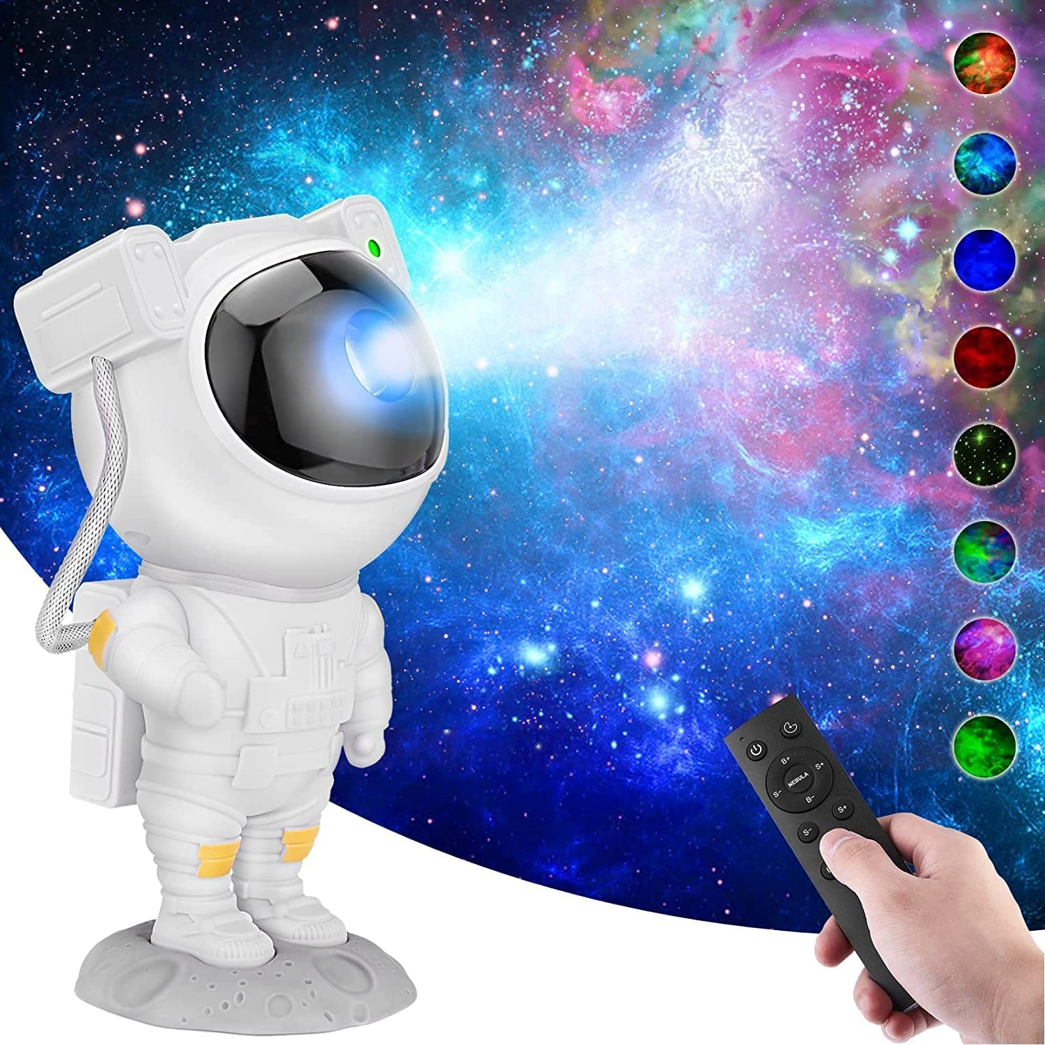 Astronaut Star Projector - Battery Powered Multicolor