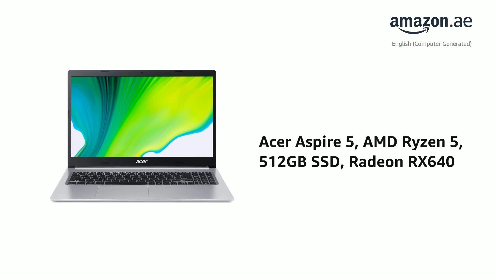 Aspire 5 - 15.6'' 512GB 8GB Ryzen 5-5500U